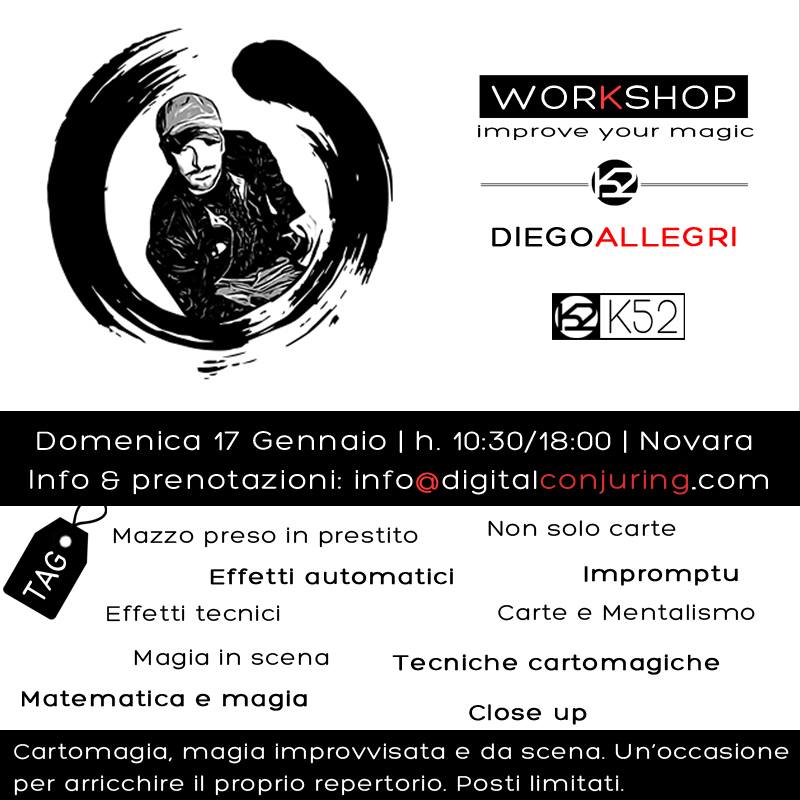 17 01 2016, Novara, Workshop con Diego Allegri